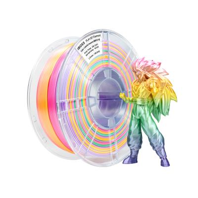 Cina Rainbow PLA+ Filamento 1 kg Diametro 1,75 mm Filamento per stampa 3D colorato in vendita