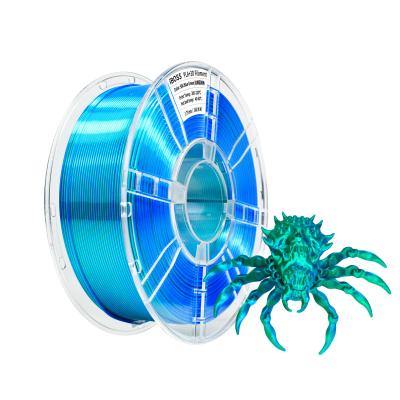 China PLA+Silk Dula Color 3D Printing Filament  1.75MM Blue Green PLA+ Filament 1000g for sale