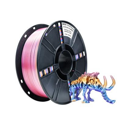 China Silk Rainbow PLA+ Filament 1.75mm  PLA+ Silk Universe Rainbow 3D Printer Filament Shiny Fast Color Changing Filament for sale