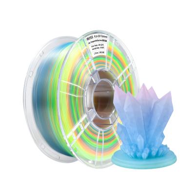 China PLA+ Gradient Filament 1.75mm Gradient Tri-color Red Blue Green 1kg 3d Printing Filament for sale