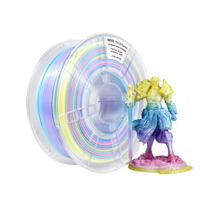 China High Quality Short Distance Gradient Filament 3D Printer Macaroon Rainbow PLA+ Filament for sale