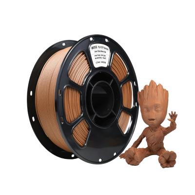 China High Quality 3D Printer Filament Ebony Wood Color PLA+ Filament 1.75mm Toughness Enhanced for sale