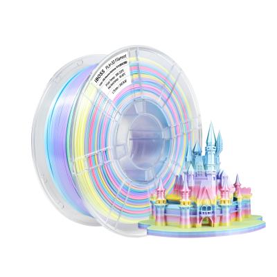 China 1.75mm Toughness Enhanced Silk Macaroon Rainbow  PLA+ High Quality 3D Printer Filament for sale