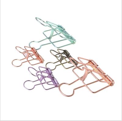 China Multicolor High Quality School Office School Promotion Metal Binder Clips Large Small Medium Office Study Binder Staples for sale