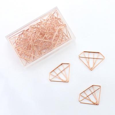 China 20-Pack Cute Office and School Paper Clips, Heart Diamond Crown Shape Assorted Paper Clips - Fun Marker Marker Clips for Office School Wedding P for sale