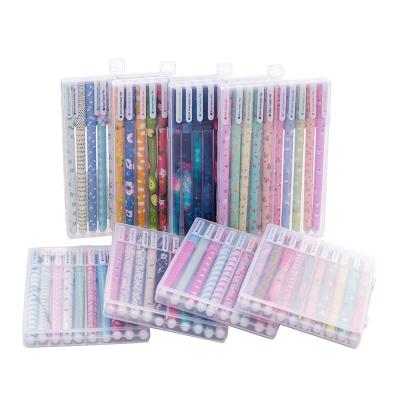 China Promotional Pen 10-Pieces Assorted Colors Gel Ink Pen Set 0.38mm for sale