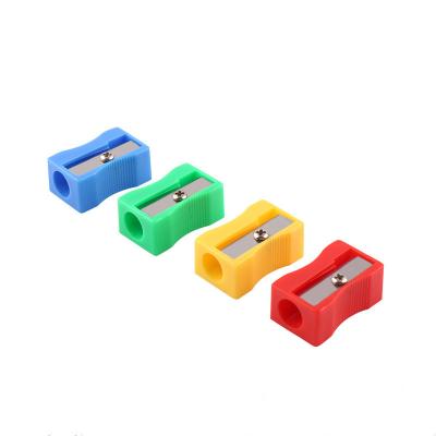 China Hot Selling Promotional Plastic Mini Pencil Sharpener For Education Kids for sale