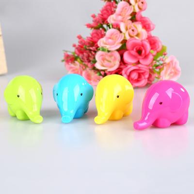 China Education Good Quality School Kids Stationery Cute Plastic Elephant Shaped Pencil Sharpener for sale