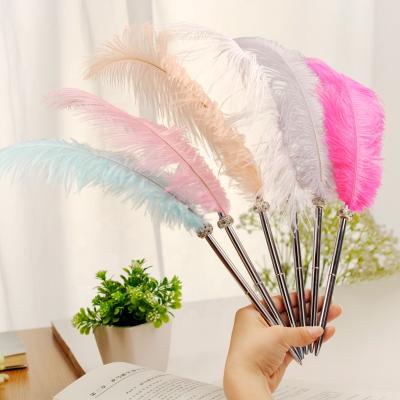 China Office & School Pen New Design Ballpoint Pens Feather Shape Decorative Ballpoint Pen For Gift for sale