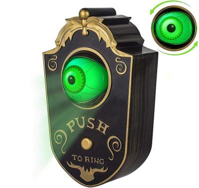 China Party Suppies Halloween Doorbell Haunted Animated Doorbell Eyeball Halloween Decor With Spooky Sounds for sale