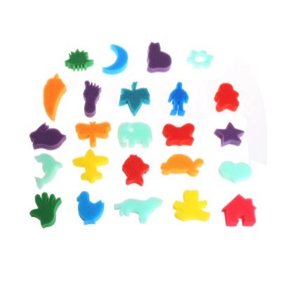 China Educational Playing 24 Pcs Sponge Joint Sponge DIY Toys Children Animals Early Educational Game Drawing Tools for sale