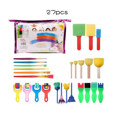 China Creative Funny Sponge Painting Brush Kids Toy Art Supplies Oil Paint Brushes DIY Sponge Creative Painting Tool Kit for sale