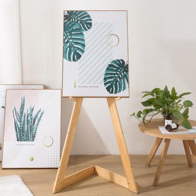 China High Quality Easel Painting Pine Wood Folded Easel Display Stand Painting Easel Available in Three Colors for sale