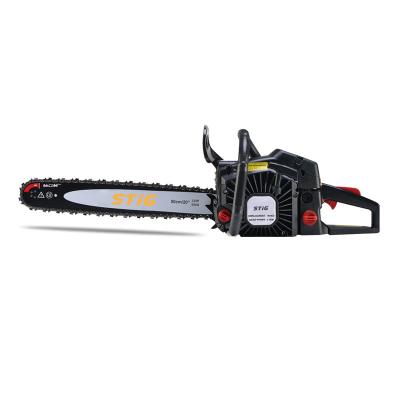 China Wholesale 2-Stroke Gasoline Fuel Wood Chainsaw Heavy Duty 45cc Diy Cutting Machine Power Chainsaw With Steel Blade for sale