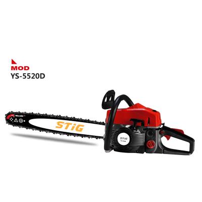 China 2-Stroke 54.6cc Cordless 2 Stroke Gasoline Power Handheld Chainsaws Gas Cutting Trees Garden Wood Farm Powered Chainsaw for sale