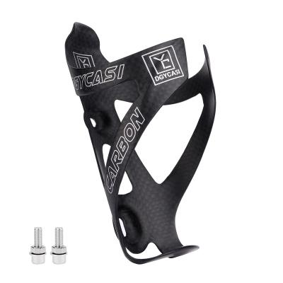 China Lightweight High Quality Mountain Bike Bottle Cage Bicycle Water Cup Holder Carbon Fiber Bicycle Bottle Cage for sale