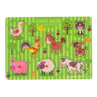 China Healthy Wooden Animals Puzzle Eco-friendly for sale