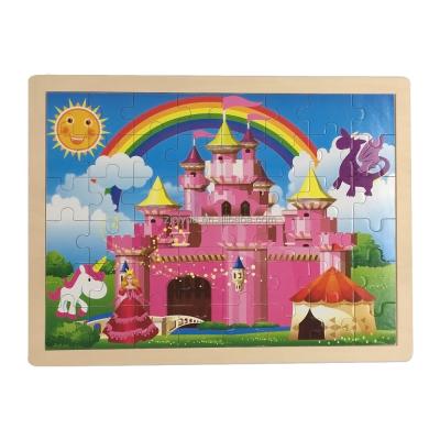 China Cartoon Promotional Toy Joyful Castle Puzzle 48 Pcs Per Set for sale