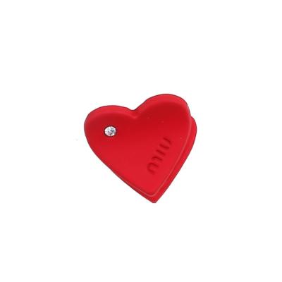 China ALLOY Macaron Grab Clip Hair Ornaments Mini Colorful Pentagonal Heart Color Mini Hollow Out Princess Delicate Side Hair Clip for sale