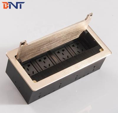 China Wholesale product  aluminum power supply for conference system desktop brush socket for sale