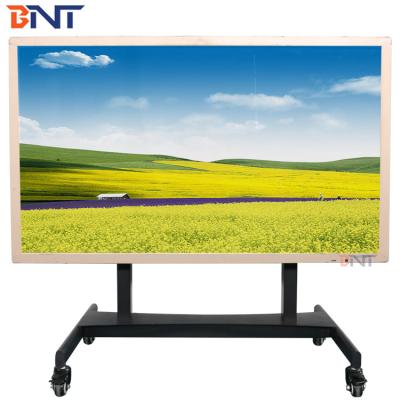 China BNT Supply Floor Stand Type with 46~75 inch TV bracket  Motorized Lifting TV Cart for sale