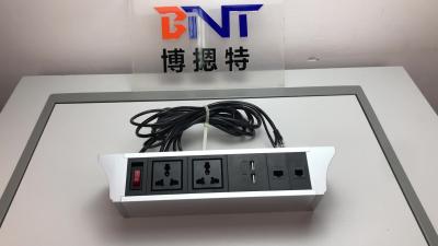 China BNT Aluminum alloy hanging under table mounted table power socket for sale