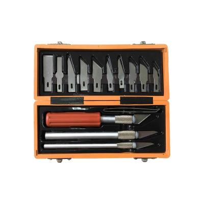 China Wholesale Traditional Chinese Hand Tools 17 Pieces Craft Hobby Knife Set 42x39x29cm for sale