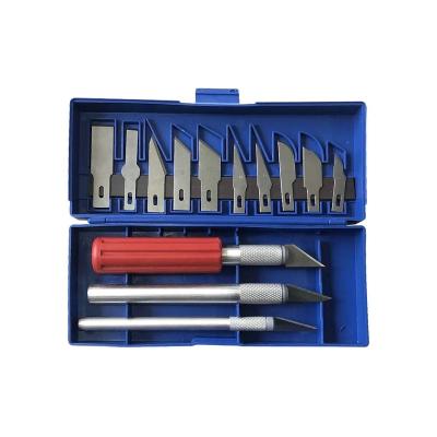 China 2021 New Promotion DIY Tools Open Hobby Knives Wooden Carving Knife Set 6 Pcs With Knife Blades 39x33x42CM for sale