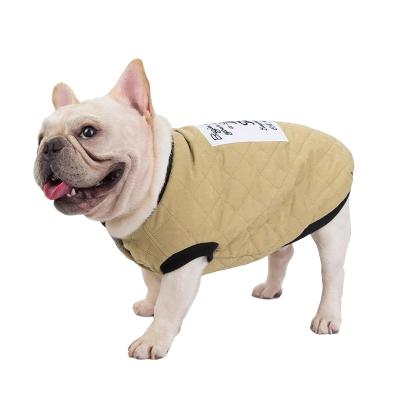 China Bulky Stocked Plus-Size French Bulldog Schnauzer Dog Suit Fall And Winter Pug Coat Suede Dog Suit Wholesale for sale