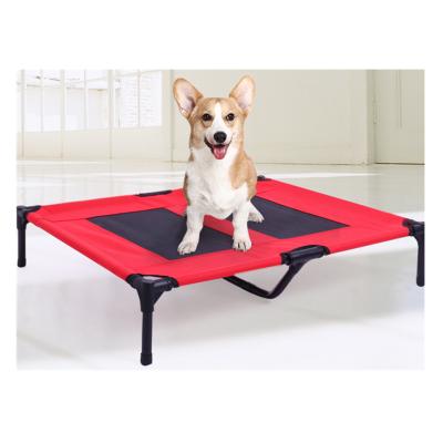 China Breathable Custom Large Size Steel Tube Pet Bed Pet Cradle Elevated Dog Bed Mesh Bed for sale