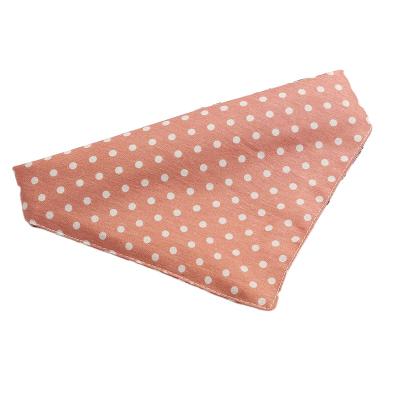 China Single Layer Medium Triangle Viable Cotton Scarf Pet Drool Scarf Bibs Pet Accessories for sale