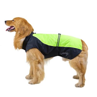 China 2021 NEW Pet Clothes Large Pet Dog Raincoat Sustainable Rain Coat Dog Clothes for sale