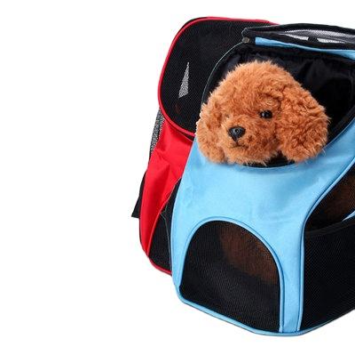 China Breathable Pet Backpack Take Out Portable Cat Bag Breathable Oxford Mesh Dog Pet Teddy Bag for sale