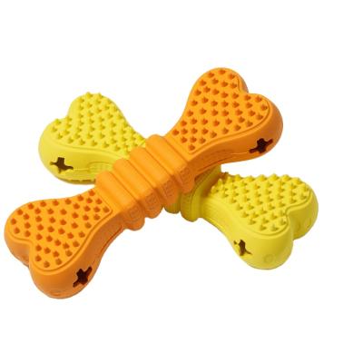 China Wholesale Dog Toy Factory Amazon Molars Border Stocked Leak Eat Bone Rubber Pet Toy Dog Toys for sale