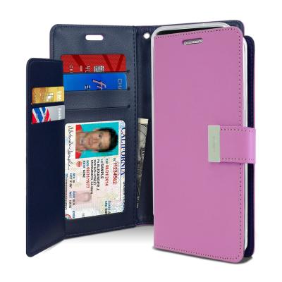 China Samsung Galaxy s22 wallet phone case Mercury Korea Brand Goospery Original Rich Diary Flip Case For Anti-fall for sale