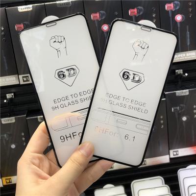 China Premium Cell Phone 6D Tempered Glass Screen Protector For Iphone 11 Anti Scratch Tempered Glass for sale