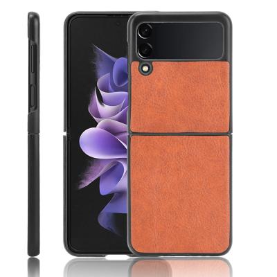 China GSCASE Anti-fall PU Leather Cell Phone Case Cover For Samsung Galaxy Z Flip 3 for sale