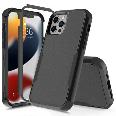 China 2021 Wholesale Anti-drop Shockproof PC TPU 3 IN 1 Phone Accessories Case For iPhone 13 pro Max Phone Defender Case for sale