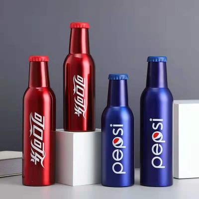 China Best Selling Creative Viable Creative Fashion 350ml or 500ml Stainless Steel Beer Bottle Thermos Coke Mugs for Men and Women for sale