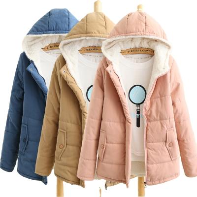 China Anti-Wrinkle Hooded Fur Jacket Coat Fleece Winter For Women for sale