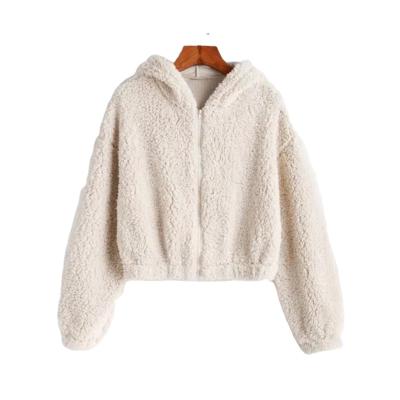 China Solid Color Warm Soft Fluffy Short Women Full Fur Coats Winter Jacket For Ladies for sale