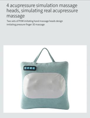 China Hot Styles Body Massage Pillow For Back And Neck Pain Relief Battery Operated Massage Pillow for sale