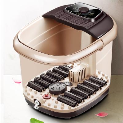 China China Electric Foot Bath Massager Automatic Portable SPA Heat Shiatsu Relieve Bucket Soaking Household Relax Care Foot Massager for sale