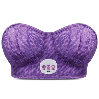 China Wireless Electric Hot Compress Instrument Chest Massager Breast Massager Electric Vibration Massage Bra for sale