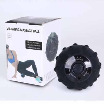 China OEM/ODM Vibration Cordless Smart Portable Rubber Ball Handheld Body Massager Sports Body Sports Masajeador Electric Yoga Rolling Massager for sale