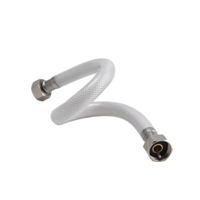 China Kitchen Accessories Modern Flexible Faucet Inlet PVC Braided Hose for sale