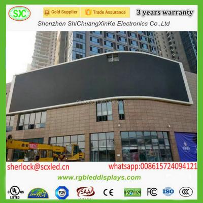 China Outdoor advertising led full color standard HD water proof cabinetreal estate agent window led display for sale