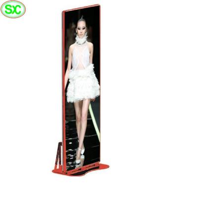 China Advertising Wholesale Indoor LED Poster Screen Floor Stand P3 LED Poster Screen Advertising LED Display/Mirror LED Display Screen for sale