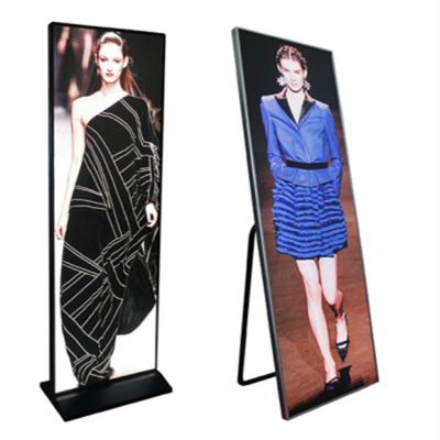 China New Indoor Digital Led Poster LED Video Display LED Poster Mirror Screen P3 Led Poster Stand for sale