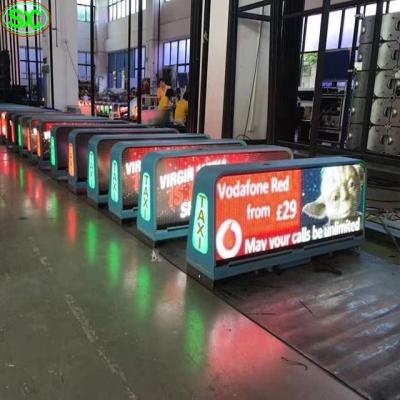 China Outdoor Double Sides Advertising Digital Screen Outdoor Signs p5 Taxi Top Led Display for sale